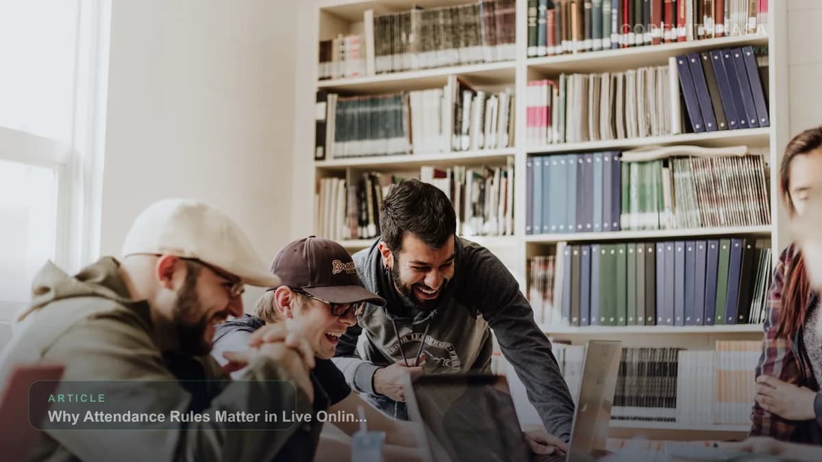 Why Attendance Rules Matter in Live Online Programs