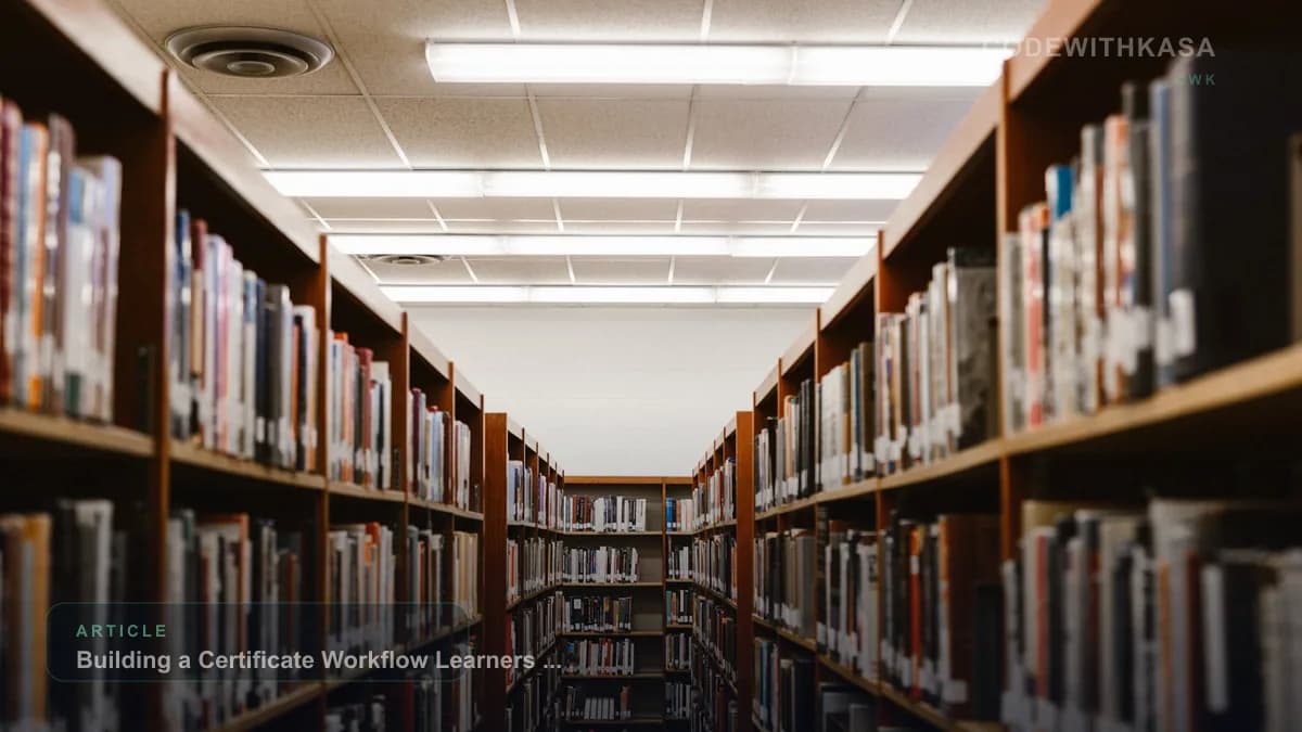 Building a Certificate Workflow Learners Can Trust