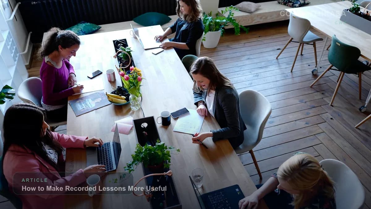 How to Make Recorded Lessons More Useful