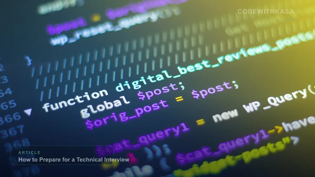 How to Prepare for a Technical Interview