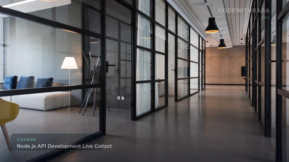 Node.js API Development Live Cohort CodeWithKasa course cover photo