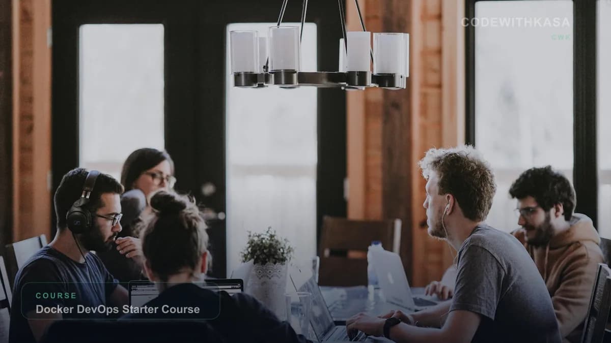 Docker DevOps Starter Course CodeWithKasa course cover photo